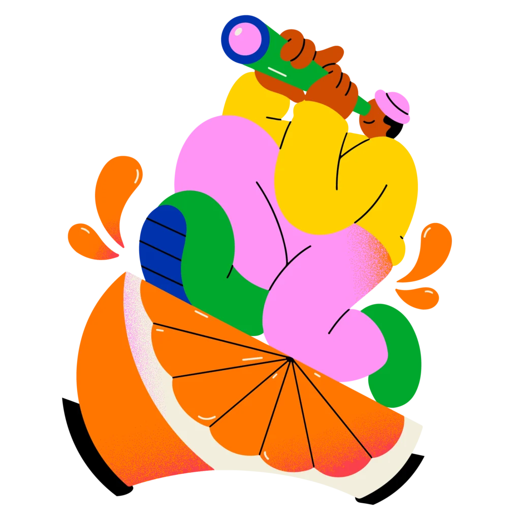 Juicy Oranges Illustration